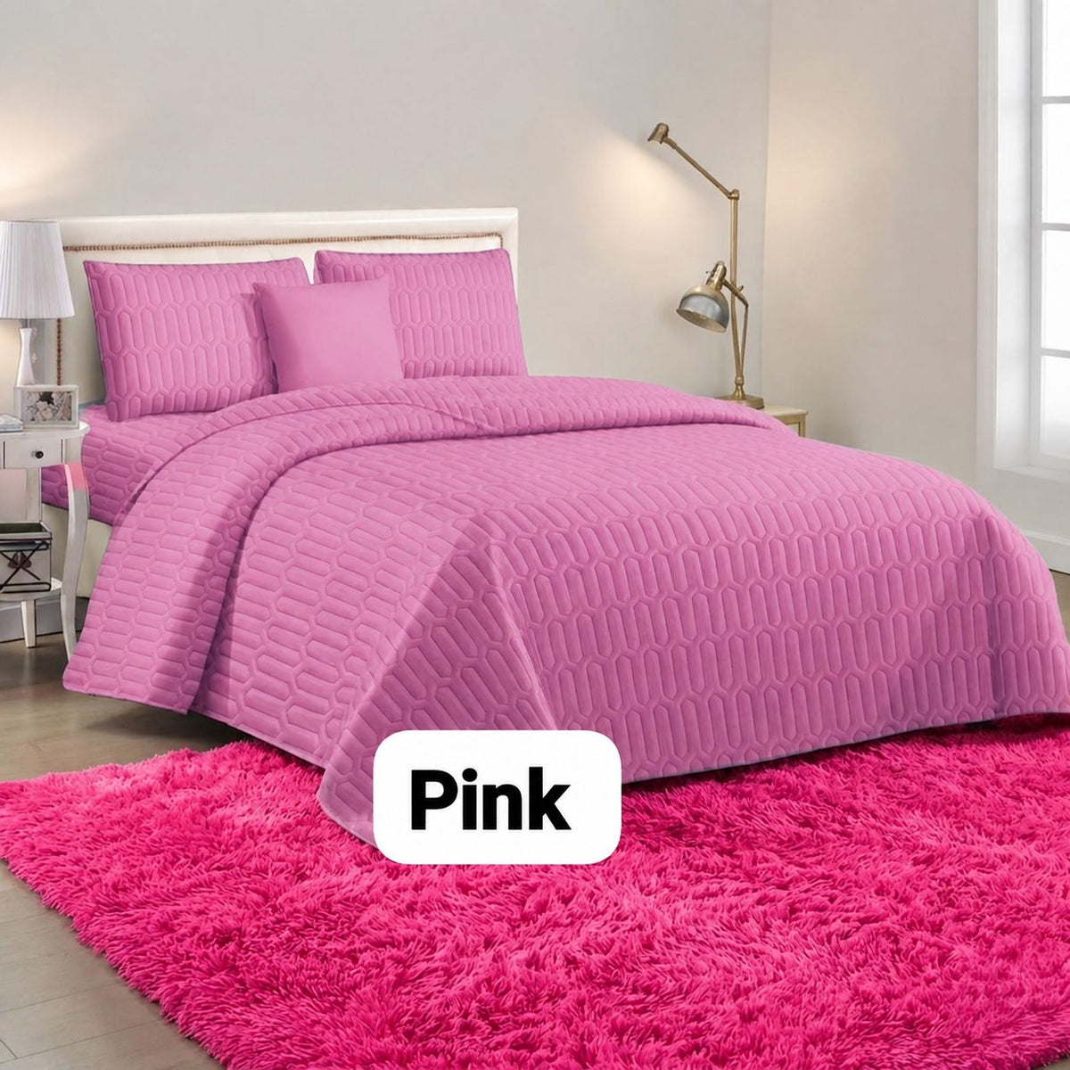 2-in-1 Comforter & Fluffy Carpet Combo