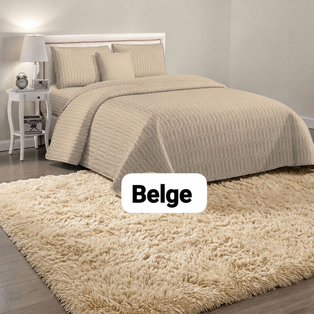 2-in-1 Comforter & Fluffy Carpet Combo
