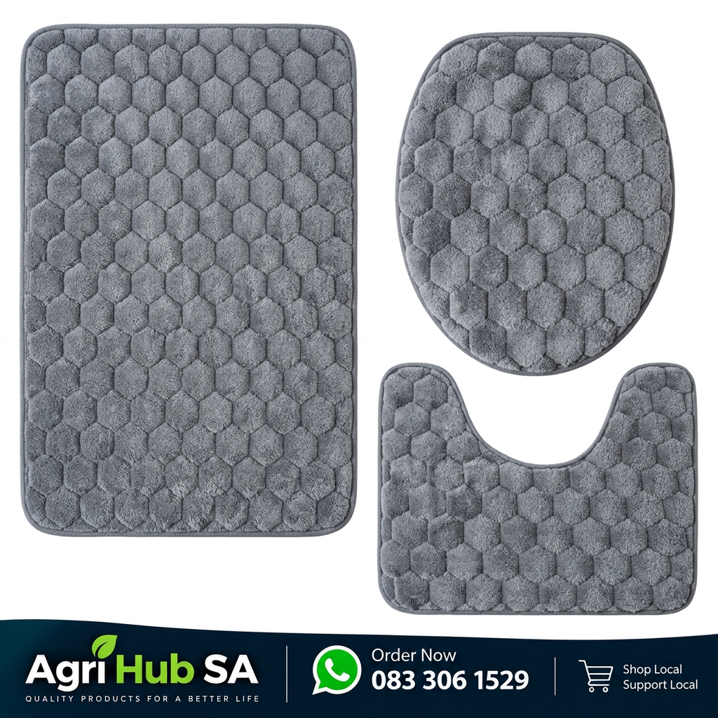 3-Piece Bathroom Mat Set