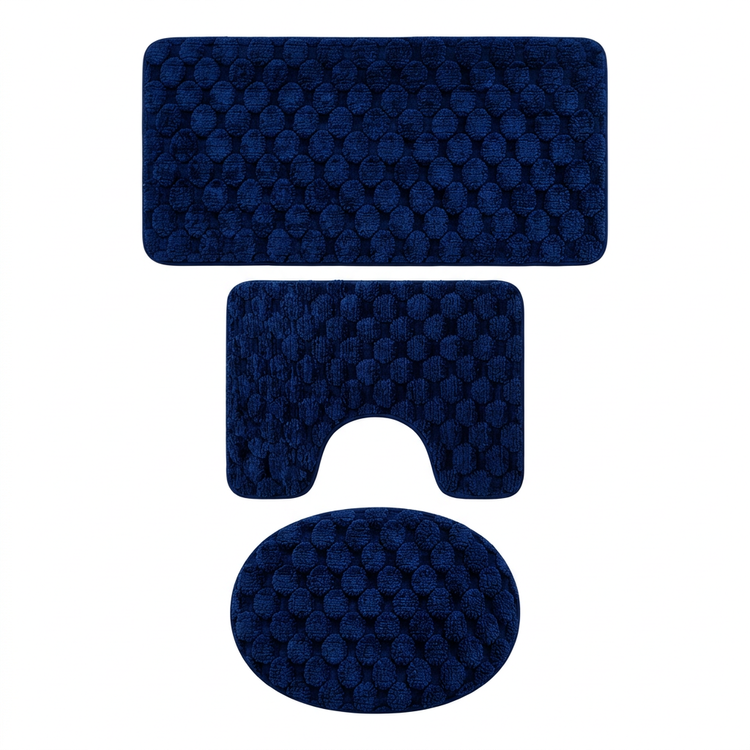 3-Piece Bathroom Mat Set