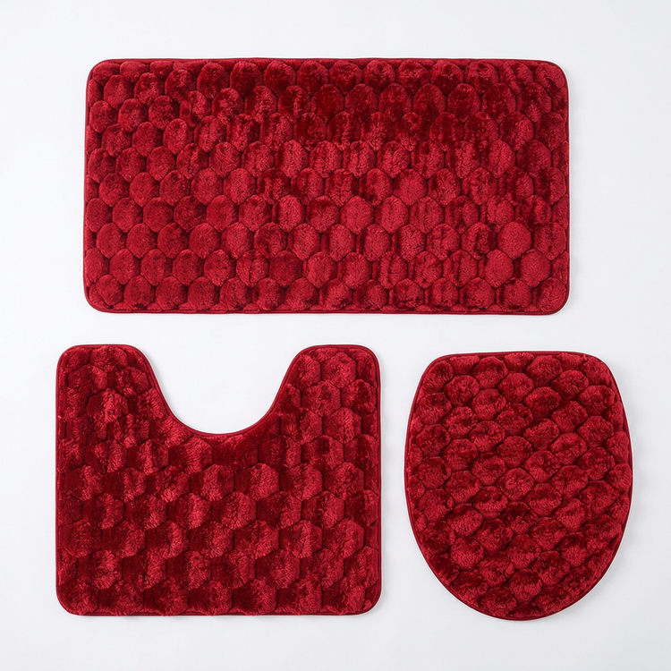 3-Piece Bathroom Mat Set