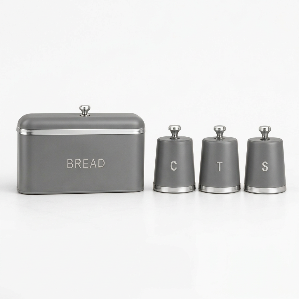 Bread Bin with Canister Set