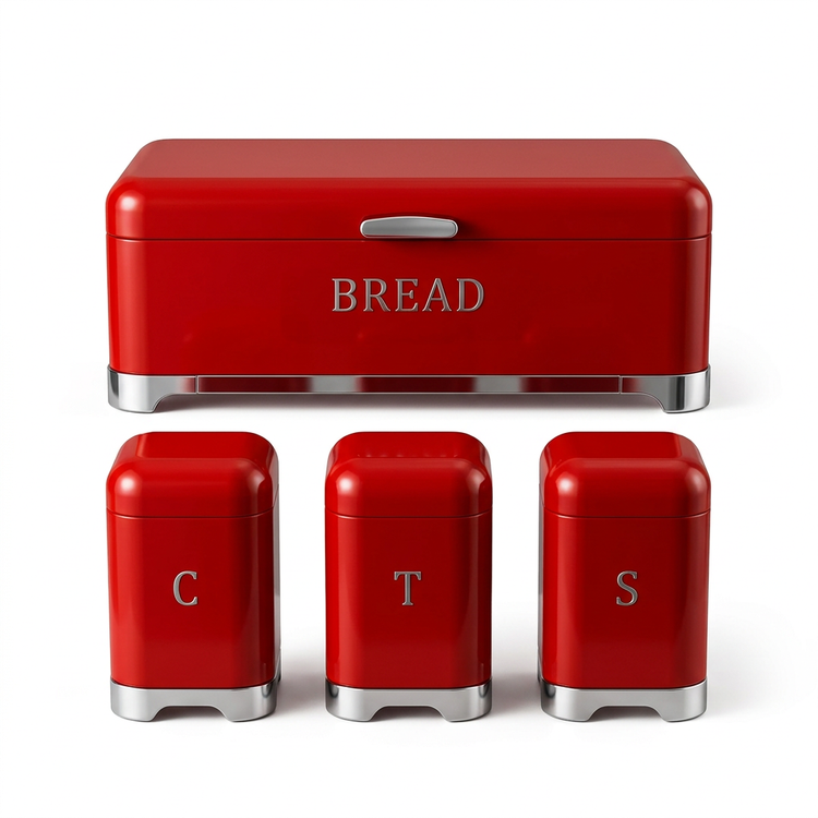 Bread Bin Set 2 - Bread Bin + 3 Canisters