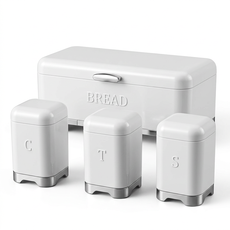 Bread Bin Set 2 - Bread Bin + 3 Canisters