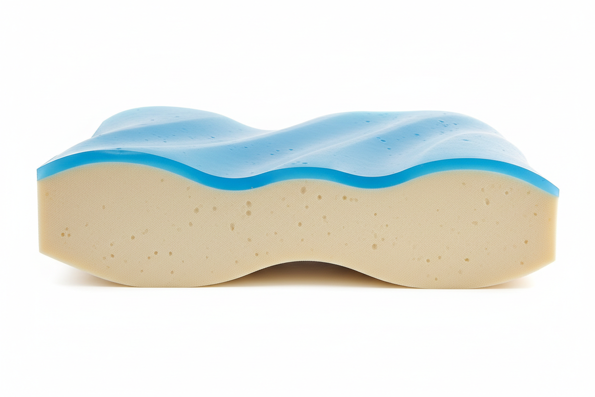 Cooling Gel Pillow Cross Section