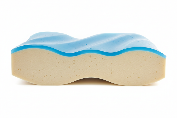 Cooling Gel Pillow Cross Section
