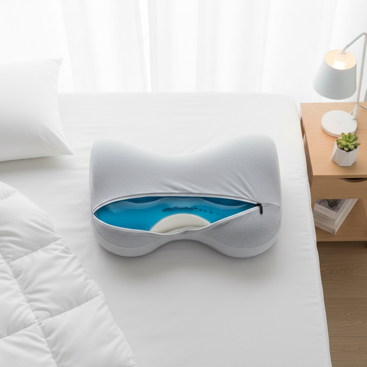 Cooling Gel Pillow Flat Lay