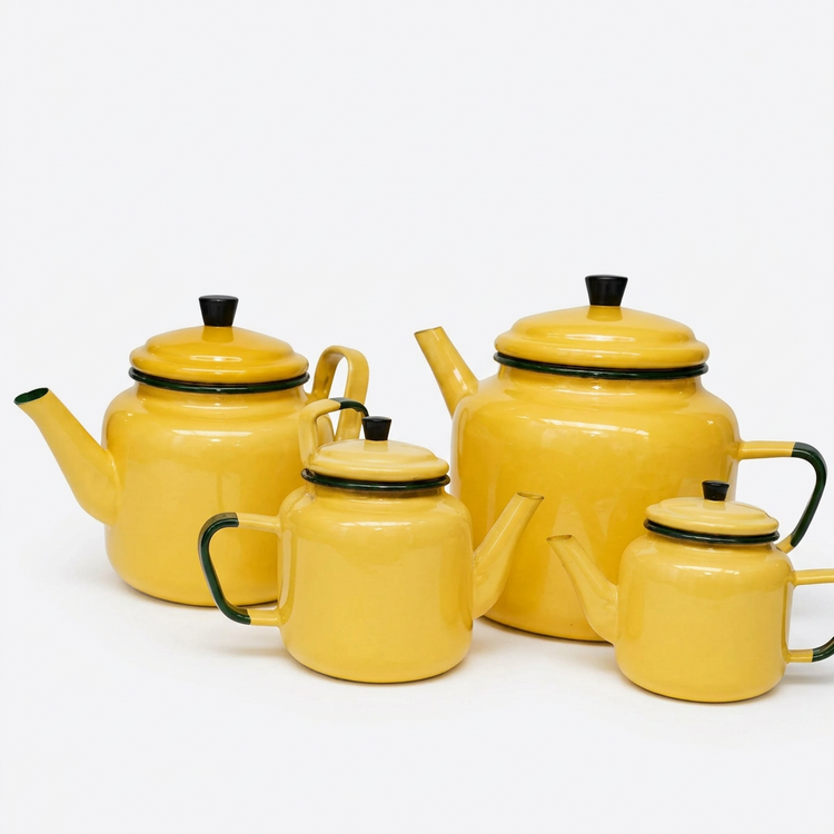 4-Piece Enamel Teapot Set