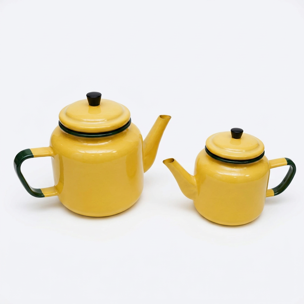 4-Piece Enamel Teapot Set