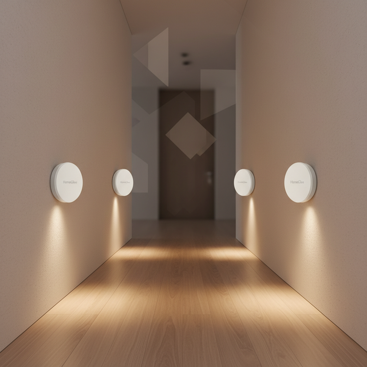 HomeGlee GlowSense Rechargeable Motion-Sensor LED Lights – 4 Pack