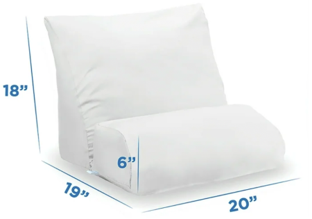 10-in-1 Flip Pillow dimensions - 20 x 19 x 18 x 6 inches
