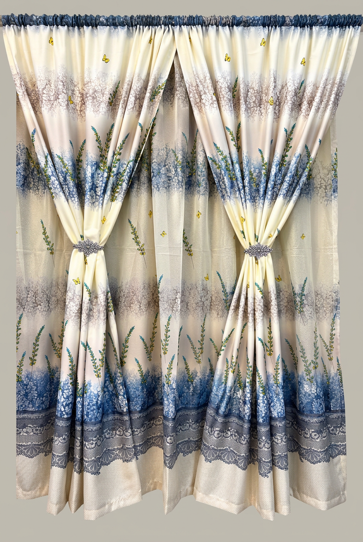 Elegant Curtain and Lace Set