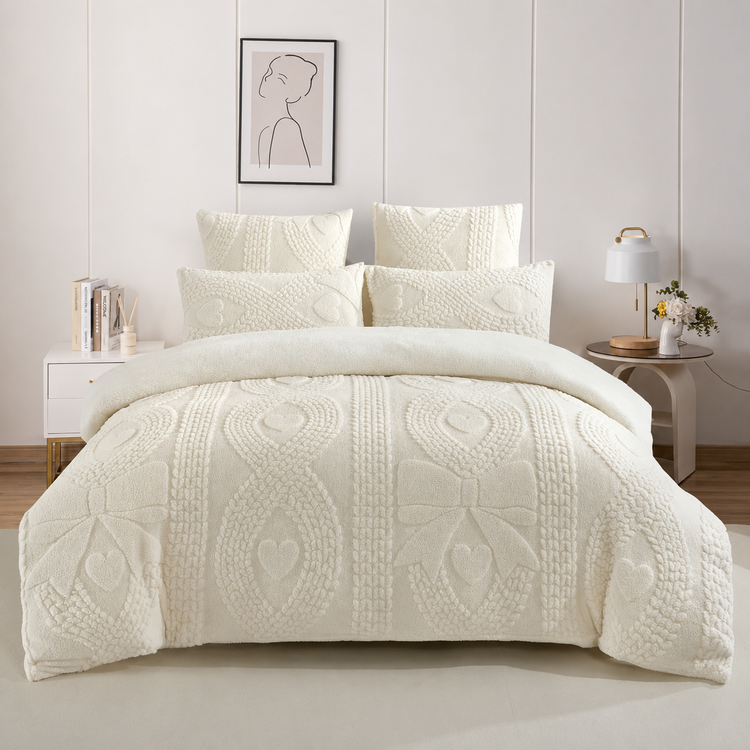 5pcs Super King Quilted Bedspread Set