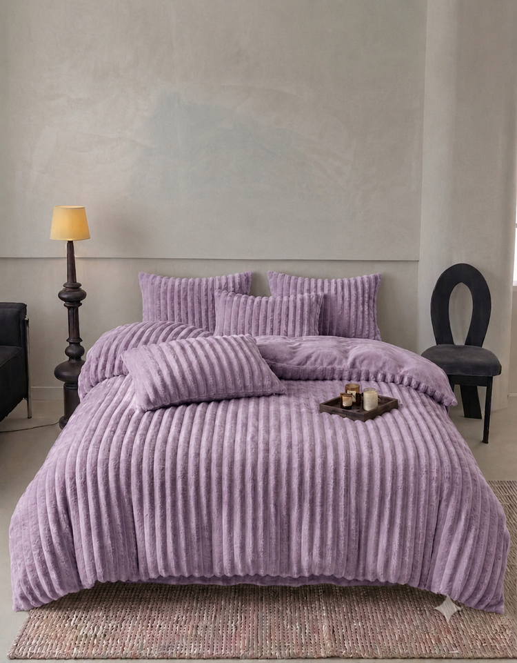 5pcs Corduroy Comforter Set