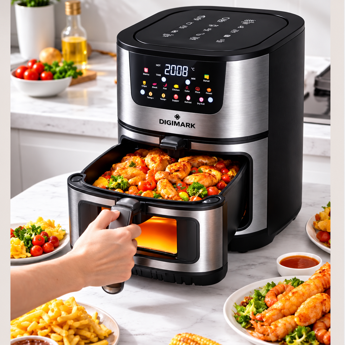 Digimark 8L Digital Air Fryer with Viewing Window