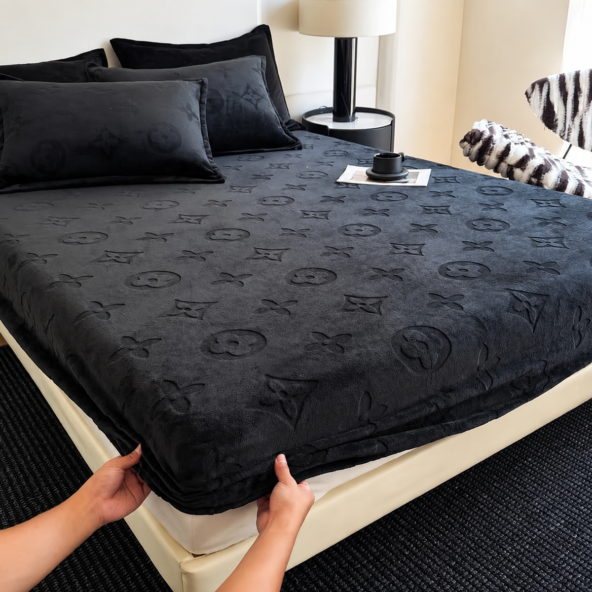 3pcs Waterproof Quilted Mattress Protector Set