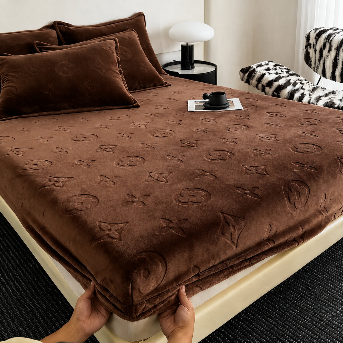 3pcs Waterproof Quilted Mattress Protector Set