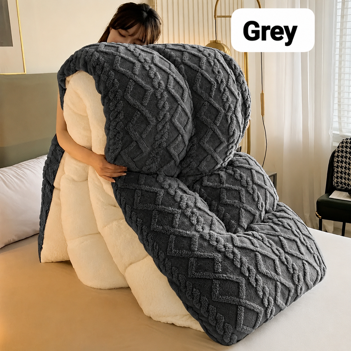 5pcs Geometric Comforter Set