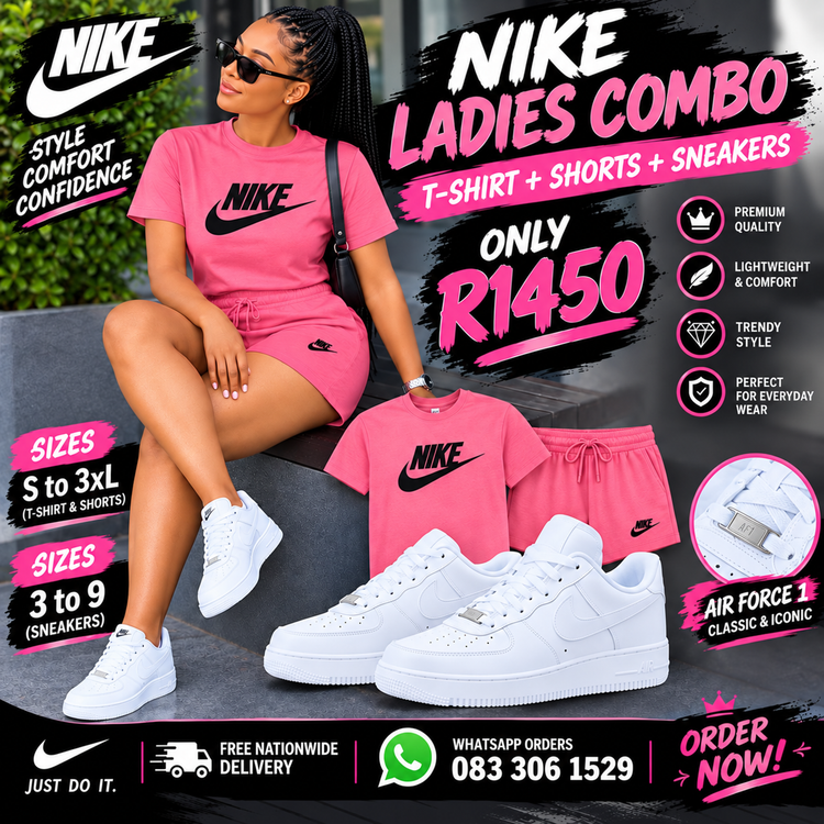 Nike Ladies Combo (T Shirt and Sneakers)
