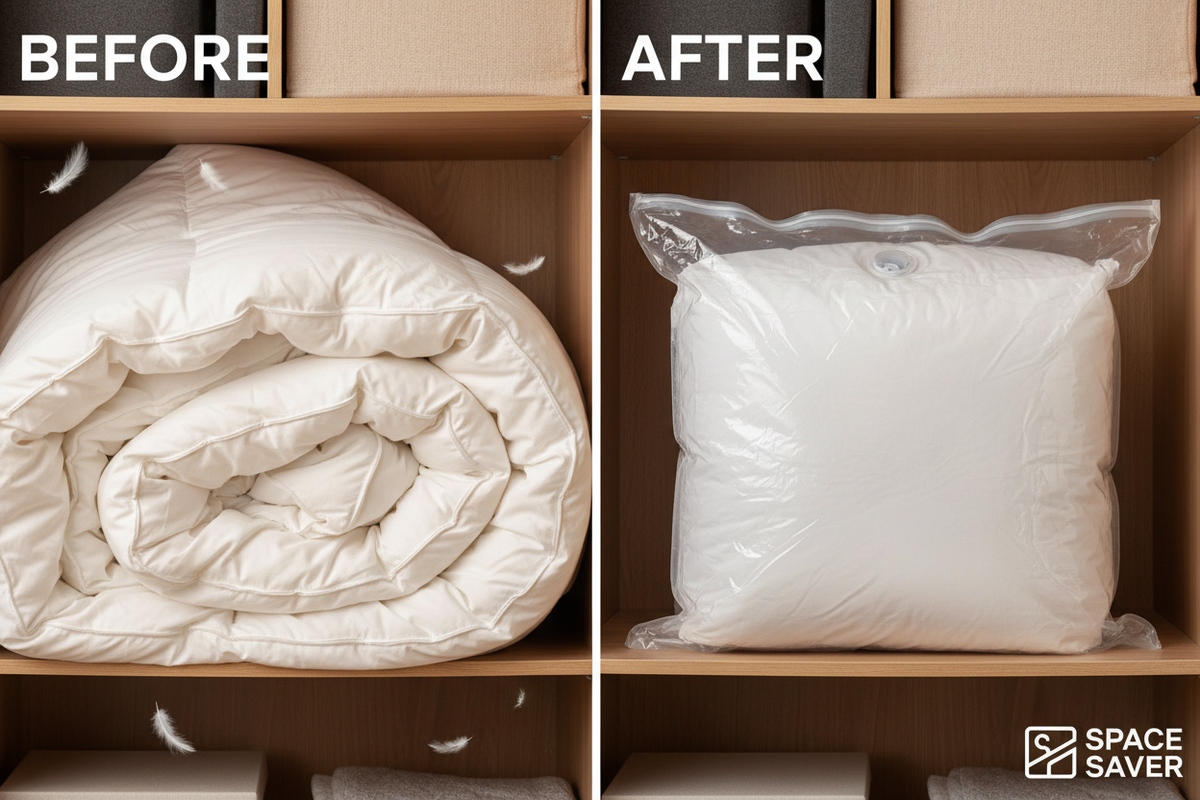 SpaceSaver Before After