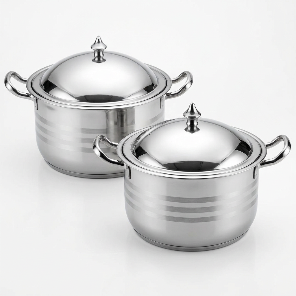 10-Piece Stainless Steel Pot Set with Lids
